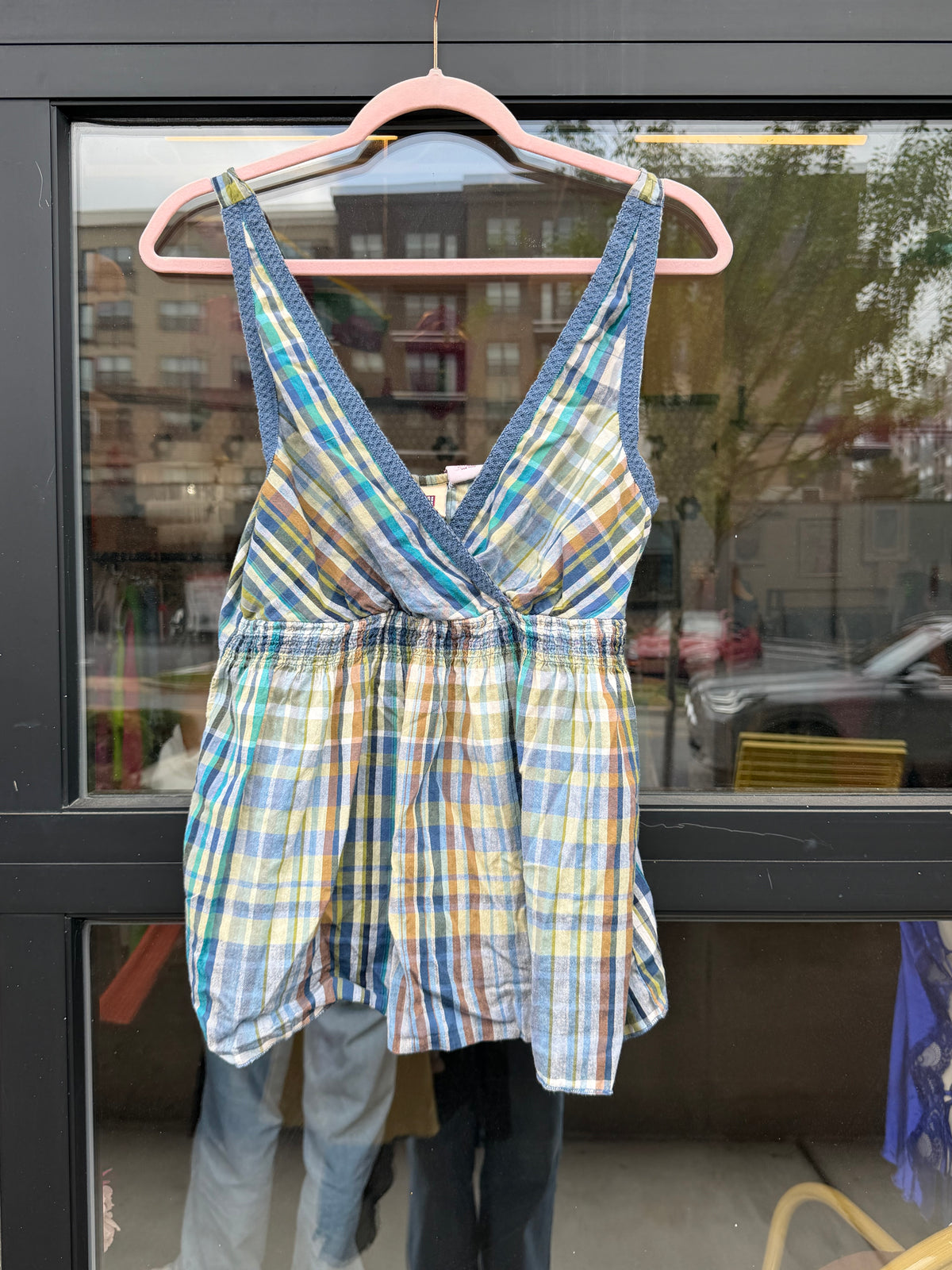 Plaid cami top